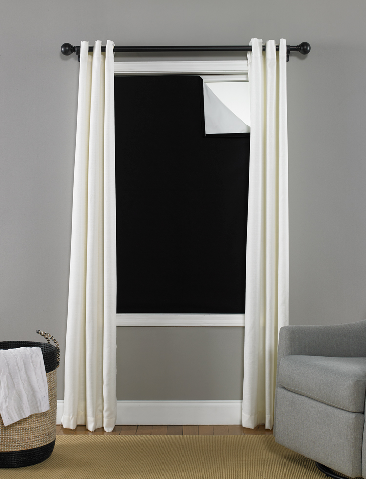 Custom Blackout EZ Window Cover Premier (polyester/cotton) - Click Image to Close